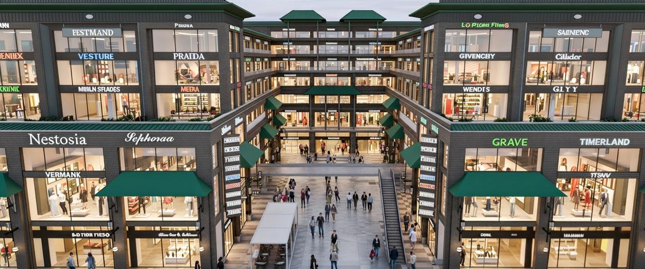 Central atrium retail concourse