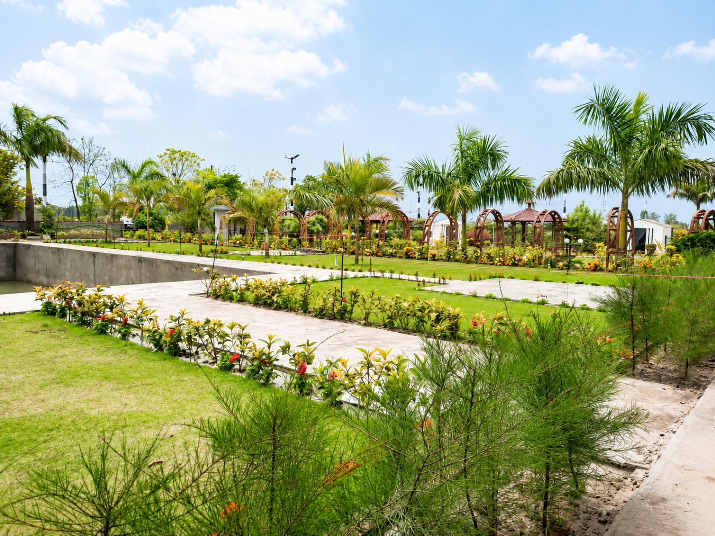 Landscaped home garden